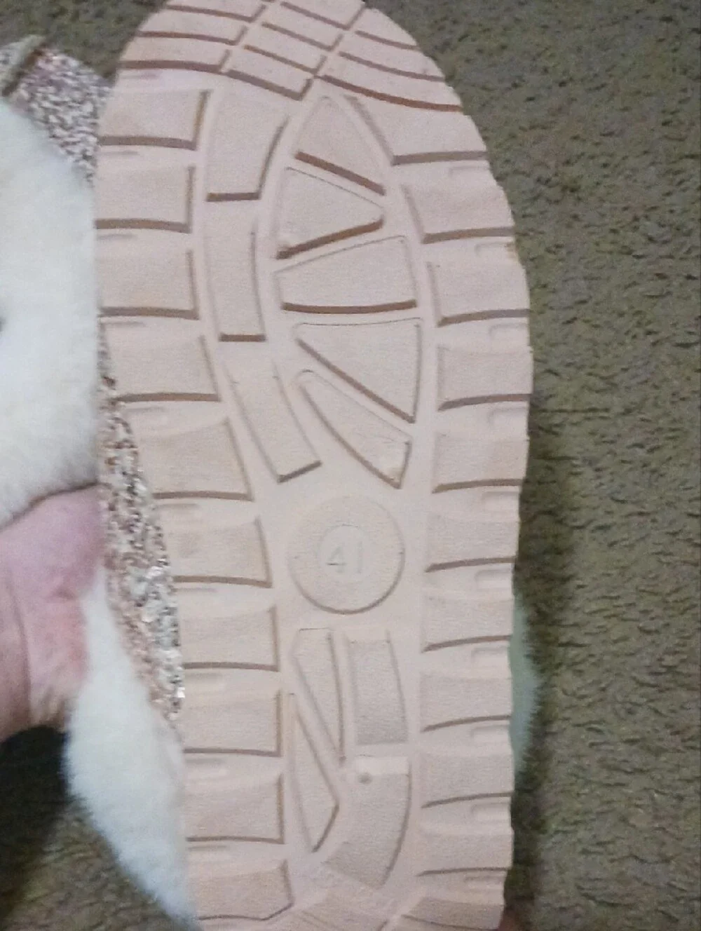 Sparkling Pink Sequin Fur-Lined Shoes